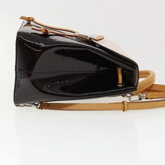 LOUIS VUITTON Monogram Vernis Hot spring Hand Bag Amarante - Picture 13 of 15